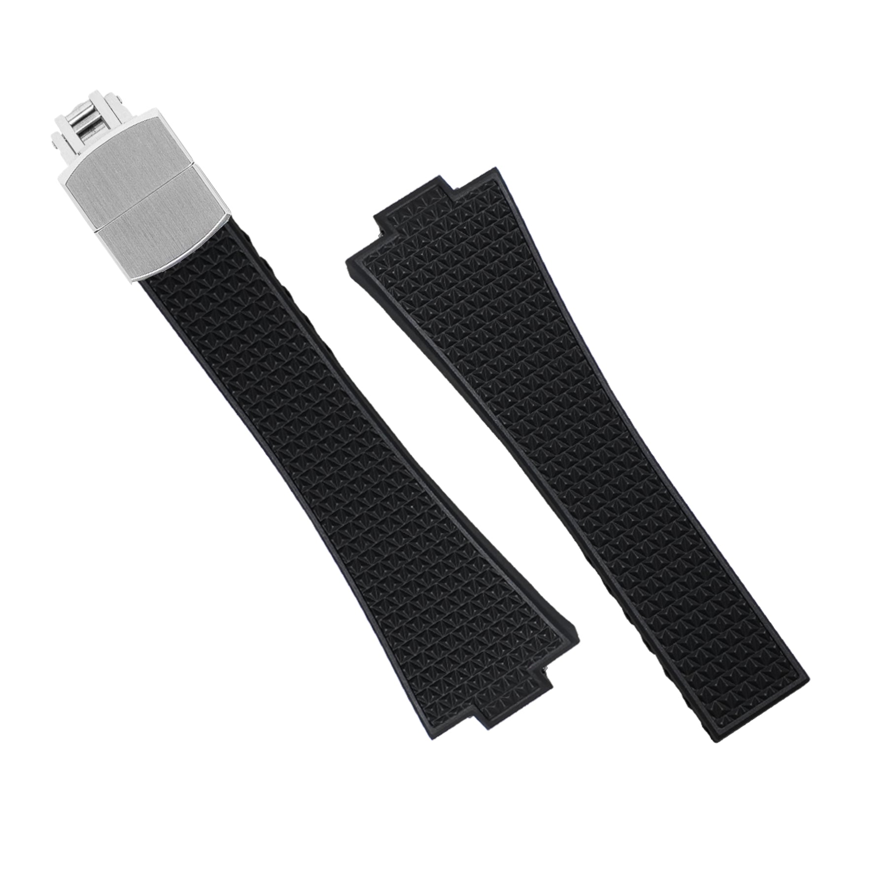 CTS Waffle FKM Rubber Strap in Black for Tissot PRX - Nomad Watch Works MY