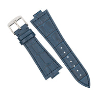 Genuine Croc Pattern Leather Watch Strap in Navy (Tissot PRX 40/Chrono) - Nomad Watch Works MY