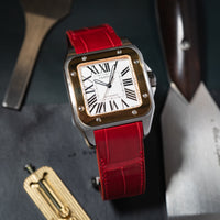 Custom Watch Strap for Cartier Santos 100 - Nomad Watch Works MY