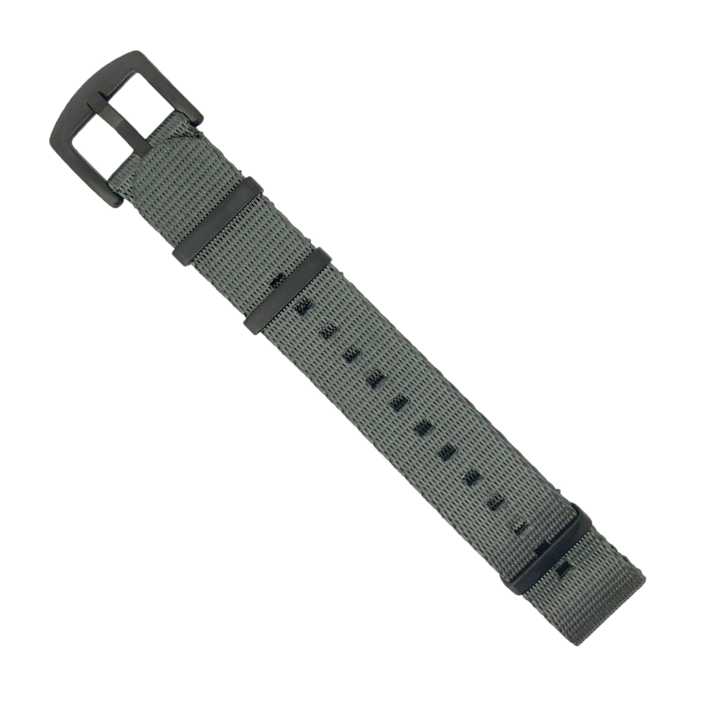 Seat Belt Nato Strap in Grey - Nomad Watch Works MY
