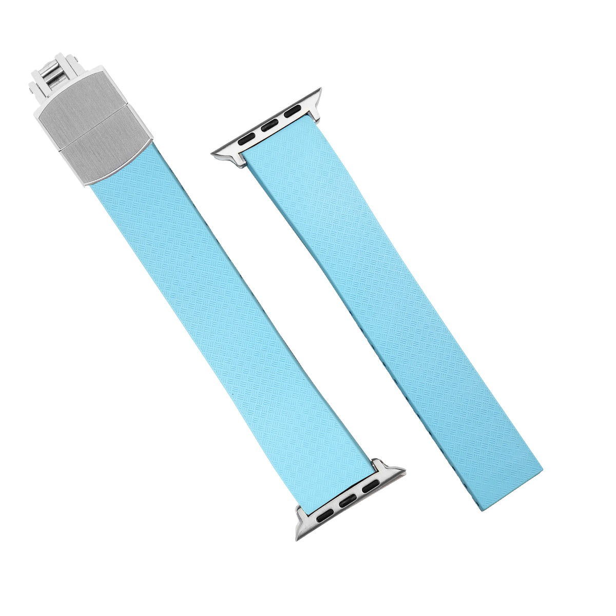 CTS Tropic FKM Rubber Strap in Baby Blue (Apple Watch) - Nomad Watch Works MY