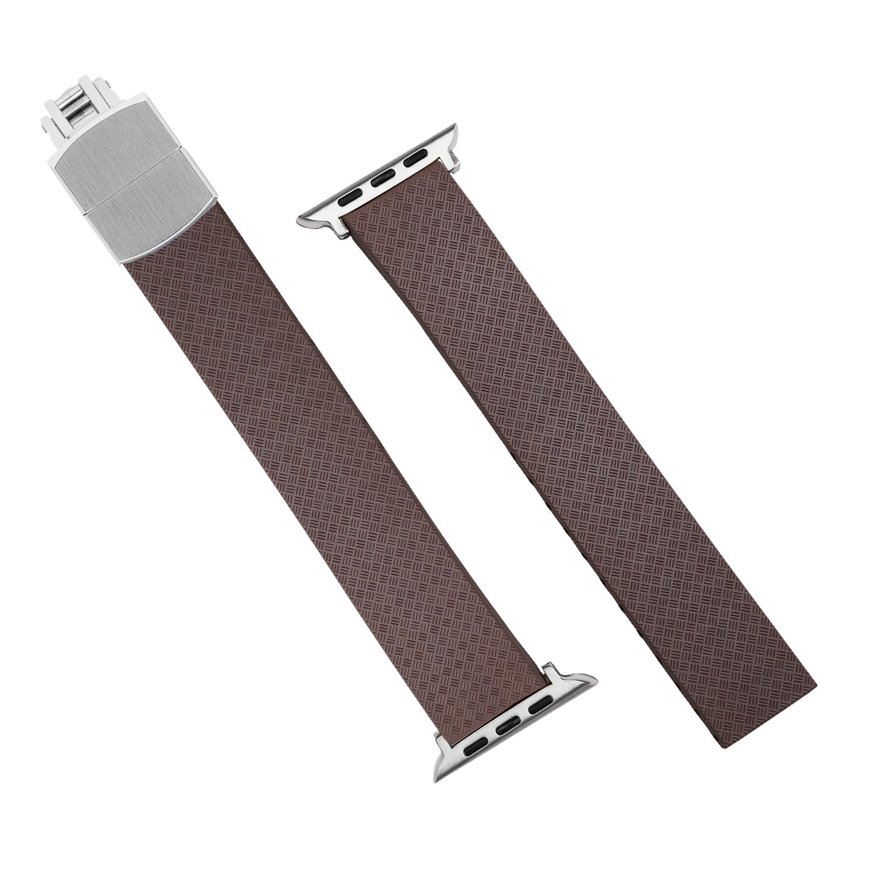 CTS Tropic FKM Rubber Strap in Brown (Apple Watch) - Nomad Watch Works MY