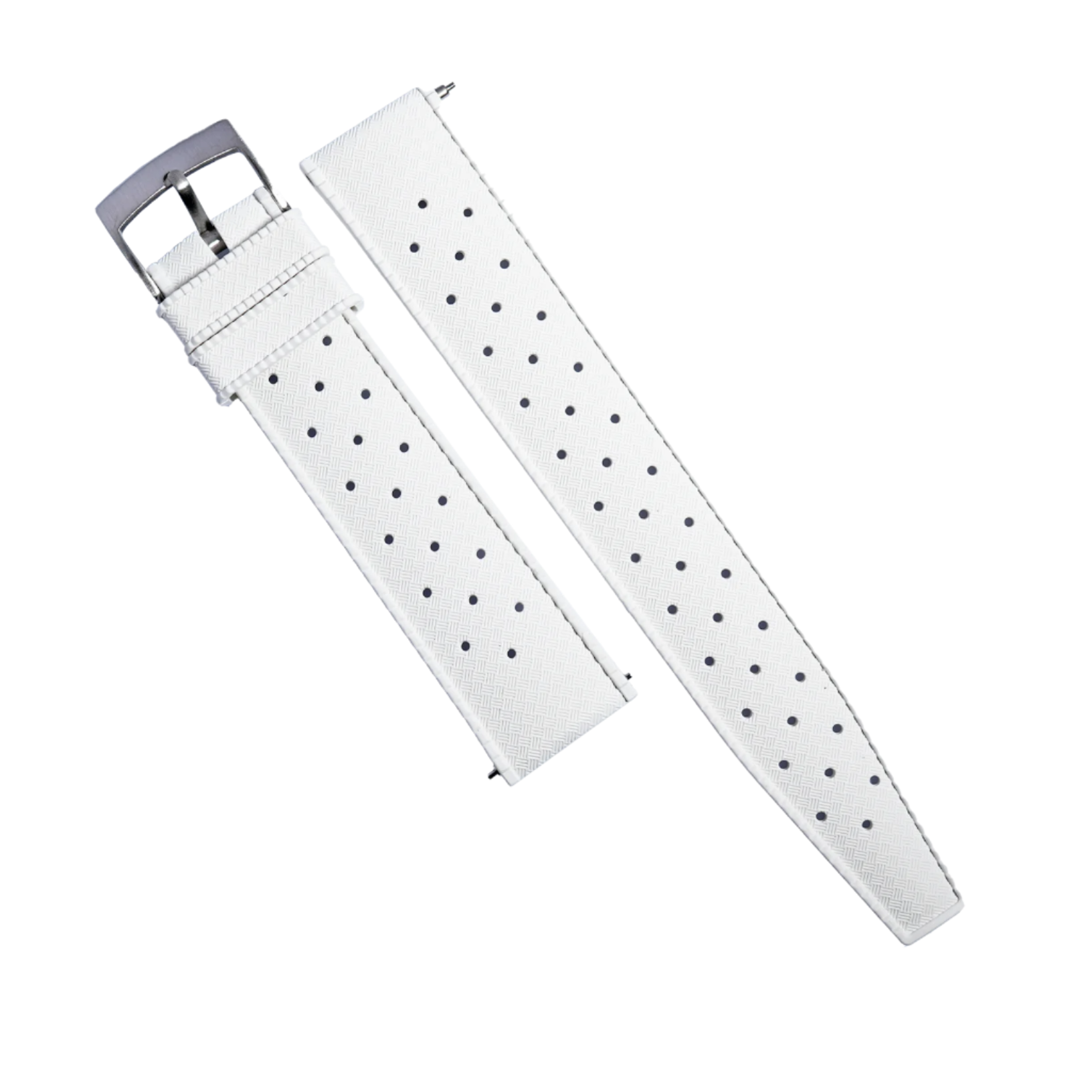 Tropic FKM Rubber Strap in White - Nomad Watch Works MY