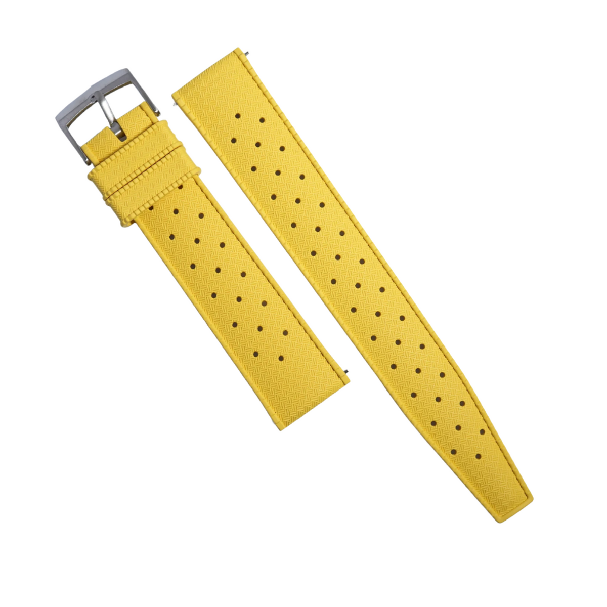 Tropic FKM Rubber Strap in Yellow - Nomad Watch Works MY