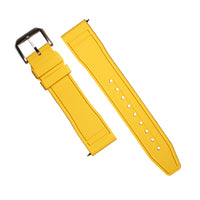 Pilot FKM Rubber Strap in Yellow - Nomad Watch Works MY