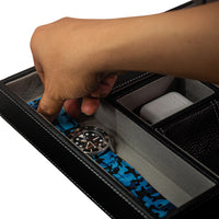 Leather Valet Tray in Black - Nomad Watch Works Malaysia