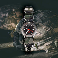 Heavy Duty Zulu Strap in Digital Camo with Silver Buckle (20mm) - Nomad Watch Works Malaysia