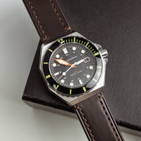 N2W Ammo Horween Leather Strap in Chromexcel® Brown (20mm) - Nomad Watch Works MY