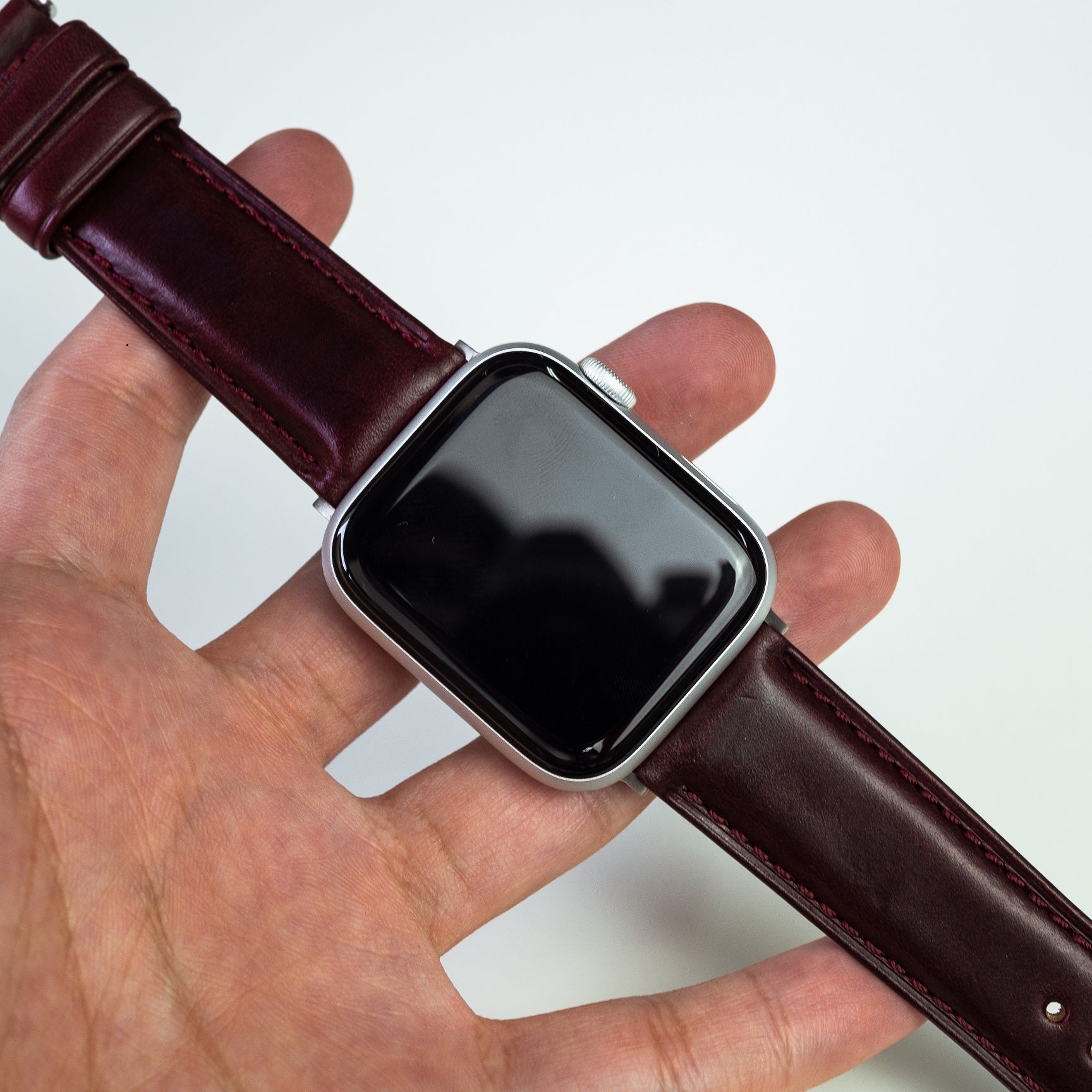 N2W Classic Horween Leather Strap in Chromexcel® Burgundy (38 & 40mm) - Nomad Watch Works Malaysia