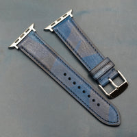 Emery Classic LPA Camo Leather Strap in Blue Camo (38, 40, 41mm) - Nomad Watch Works MY