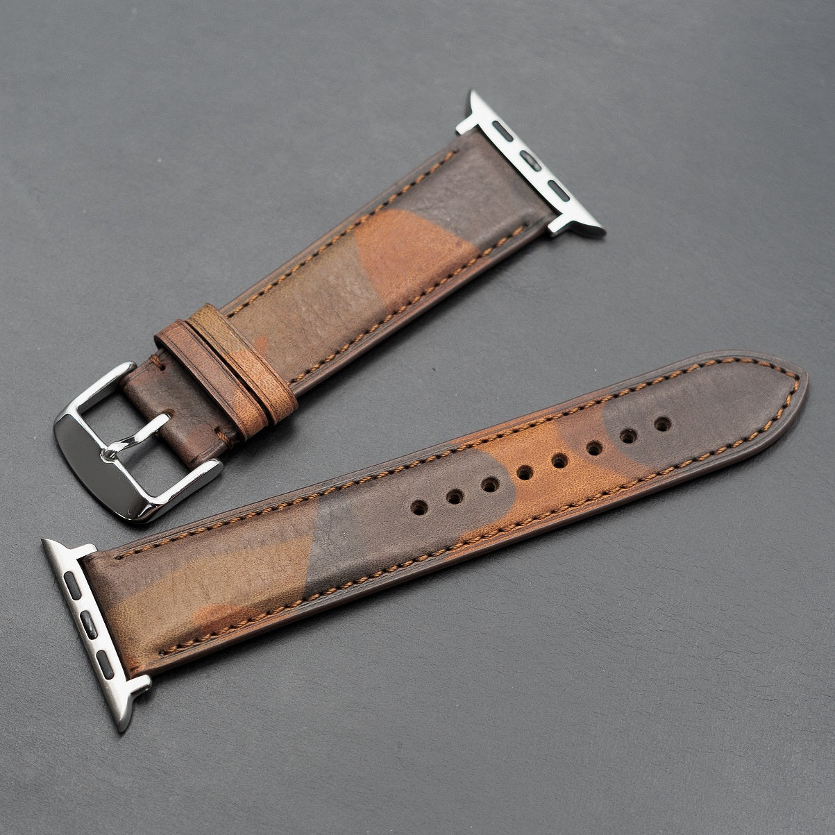 Emery Classic LPA Camo Leather Strap in Sand Camo (38, 40, 41mm) - Nomad Watch Works MY