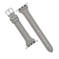 Apple Watch Slim Leather Strap in Grey (38, 40,41mm) - Nomad Watch Works MY