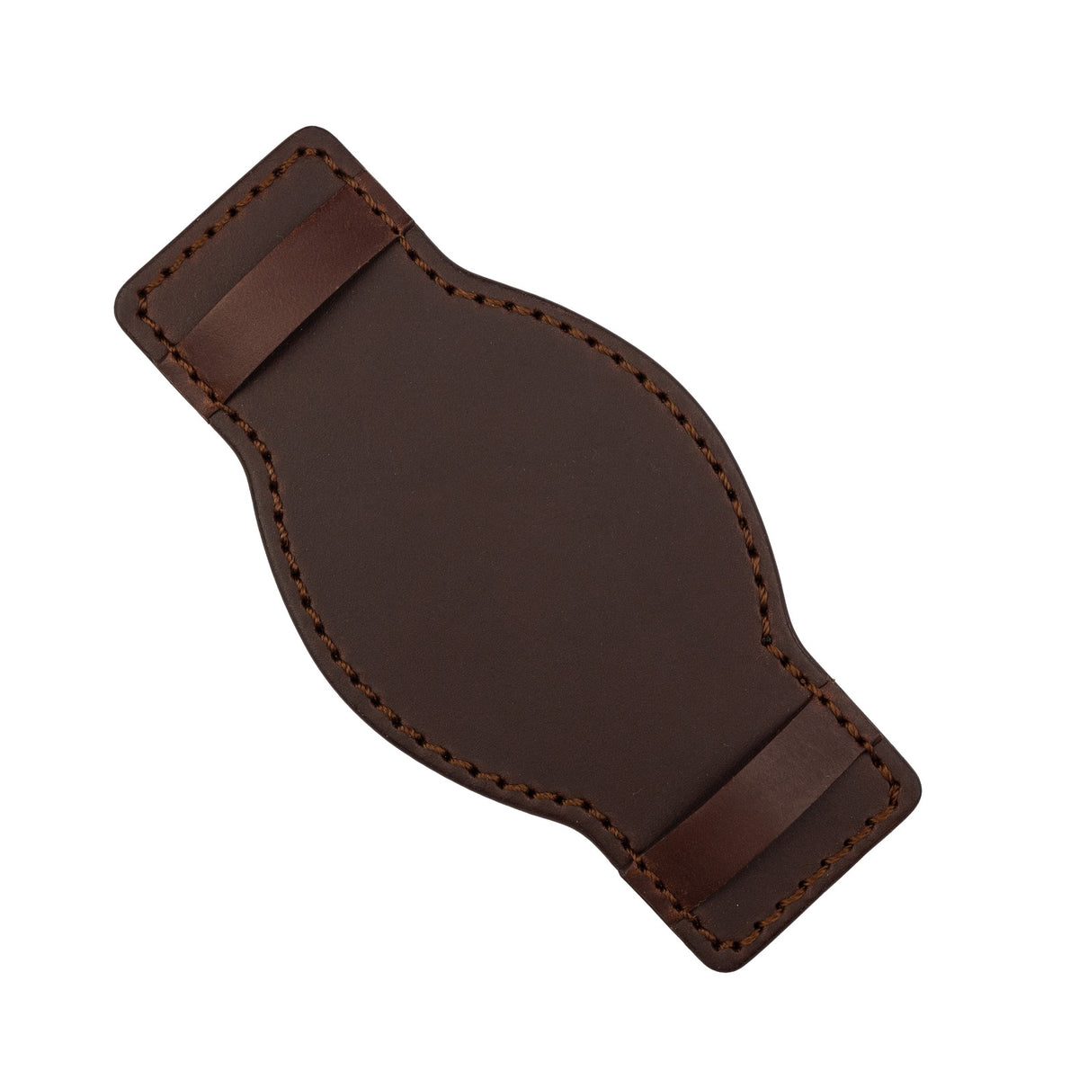 N2W Horween Leather Bund Pad in Brown - Nomad Watch Works MY