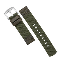 Field Canvas Watch Strap in Olive Brown (18mm) - Nomad Watch Works MY