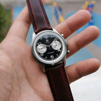 N2W Classic Horween Leather Strap in Chromexcel® Burgundy (18mm) - Nomad Watch Works Malaysia