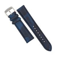 Emery Classic LPA Camo Leather Strap in Blue Camo (18mm) - Nomad Watch Works MY