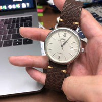 Premium Vintage Calf Leather Watch Strap in Distressed Brown (20mm) - Nomad Watch Works Malaysia