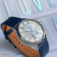 Emery Dress Epsom Leather Strap in Navy (19mm) - Nomad Watch Works Malaysia