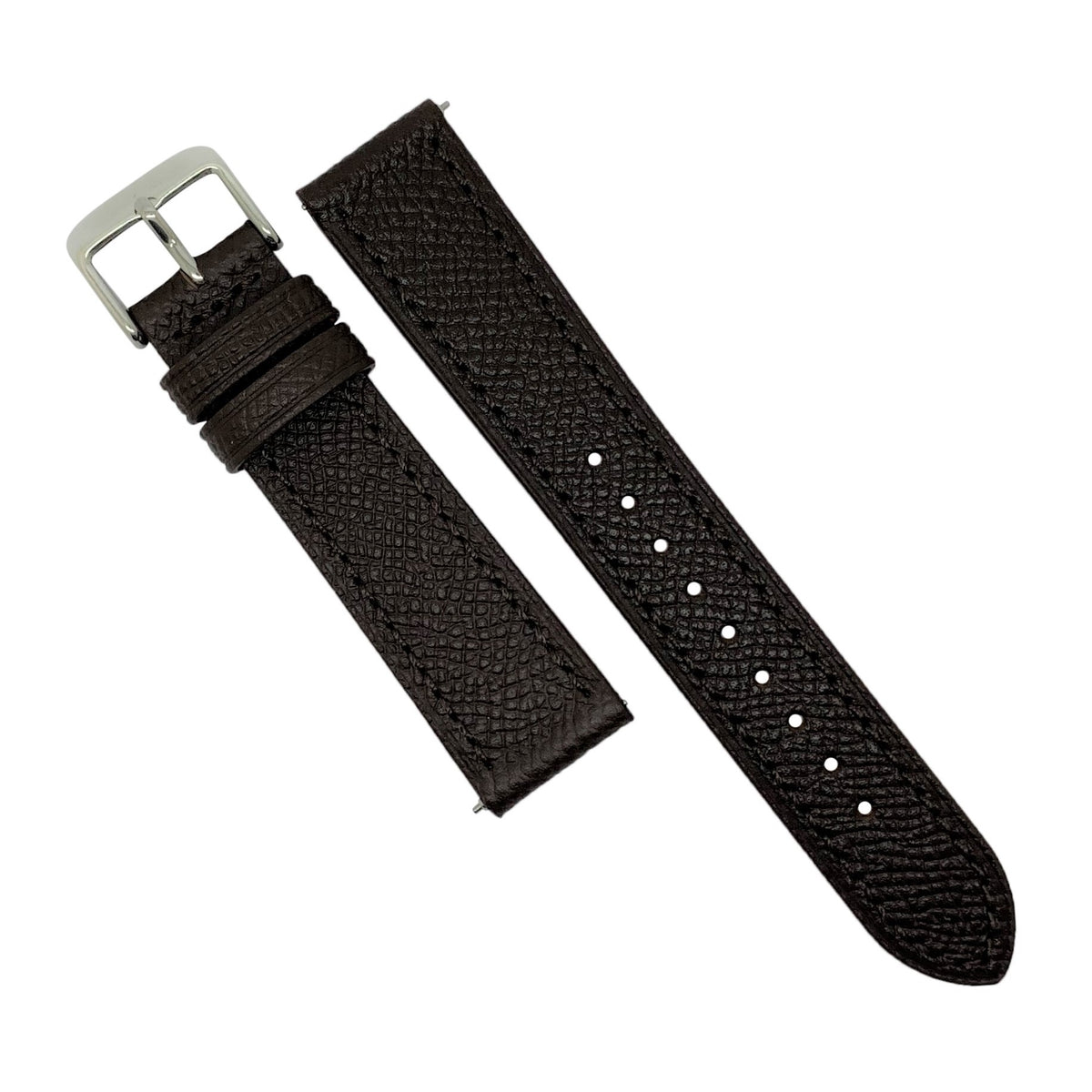 Emery Dress Epsom Leather Strap in Brown (20mm) - Nomad Watch Works Malaysia