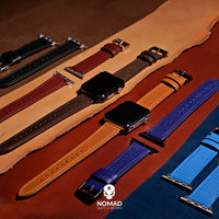 Emery Dress Epsom Leather Strap in Blue (38 & 40mm) - Nomad Watch Works Malaysia
