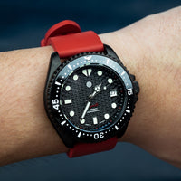 FKM Rubber Strap in Red (20mm) - Nomad Watch Works Malaysia