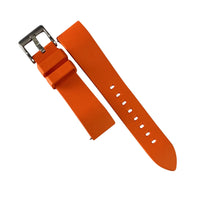 FKM Rubber Strap in Orange (20mm) - Nomad Watch Works Malaysia