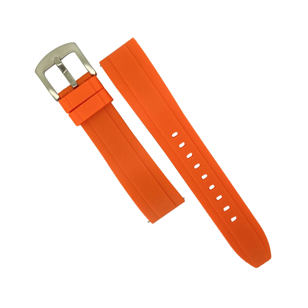 Flex Rubber Strap in Orange (20mm) - Nomad Watch Works Malaysia
