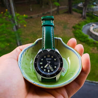 Quick Release Classic Leather Strap in Green (18mm) - Nomad Watch Works Malaysia