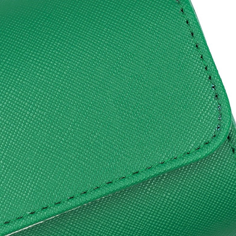 Saffiano Leather Watch Case in Green (2 Slots) - Nomad Watch Works MY