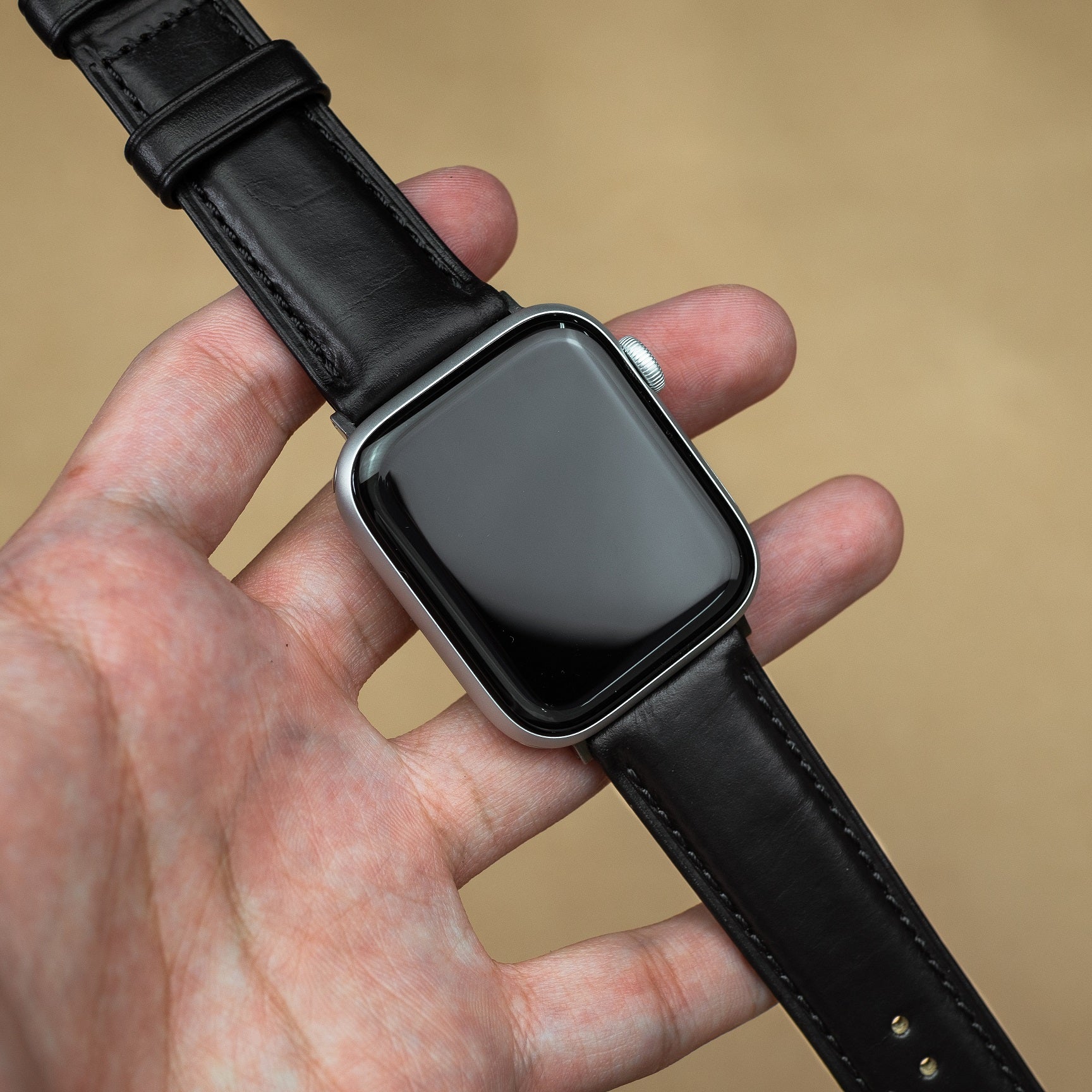 N2W Classic Horween Leather Strap in Chromexcel® Black (38 & 40mm) - Nomad Watch Works Malaysia