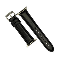 N2W Classic Horween Leather Strap in Chromexcel® Black (38 & 40mm) - Nomad Watch Works Malaysia