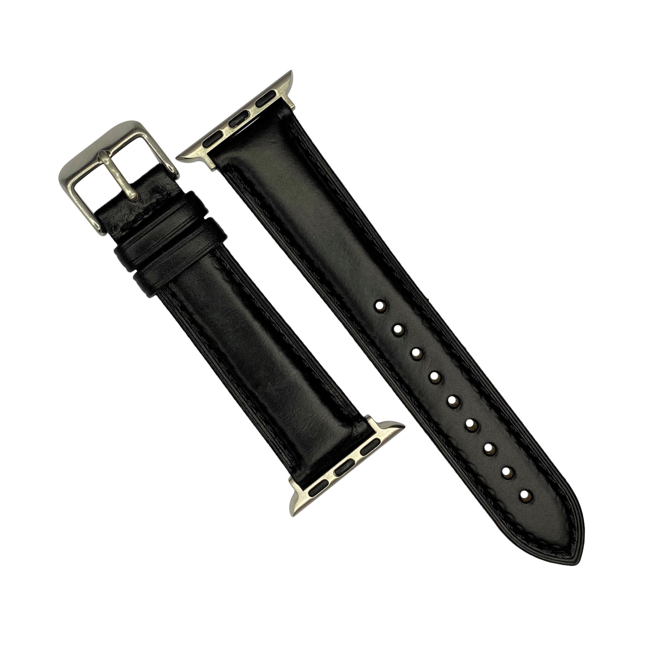 N2W Classic Horween Leather Strap in Chromexcel® Black (38 & 40mm) - Nomad Watch Works Malaysia