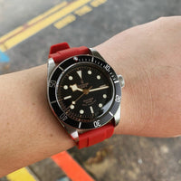 Flex Rubber Strap in Red (20mm) - Nomad Watch Works Malaysia