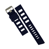 Iso Rubber Strap in Navy with Silver Buckle (20mm) - Nomad Watch Works Malaysia