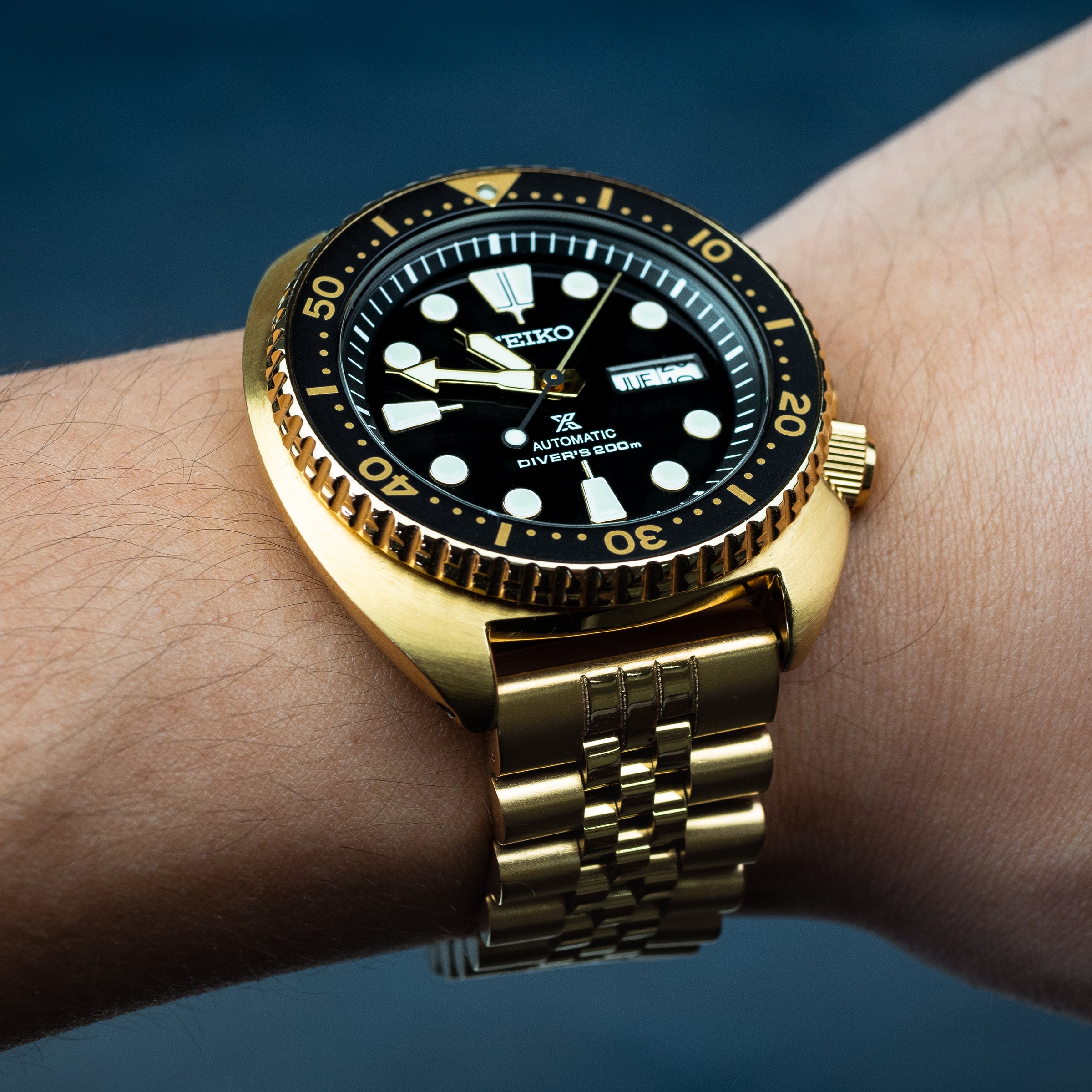 Jubilee Metal Strap in Yellow Gold (20mm) - Nomad Watch Works MY