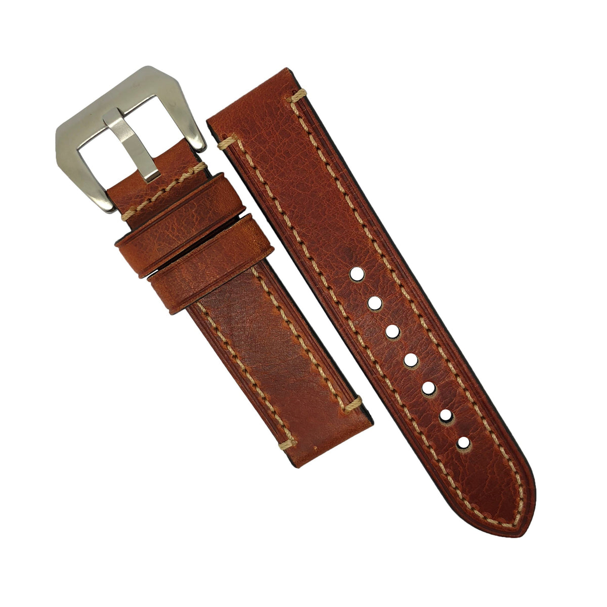 M1 Vintage Leather Watch Strap in Amber (20mm) - Nomad Watch Works Malaysia