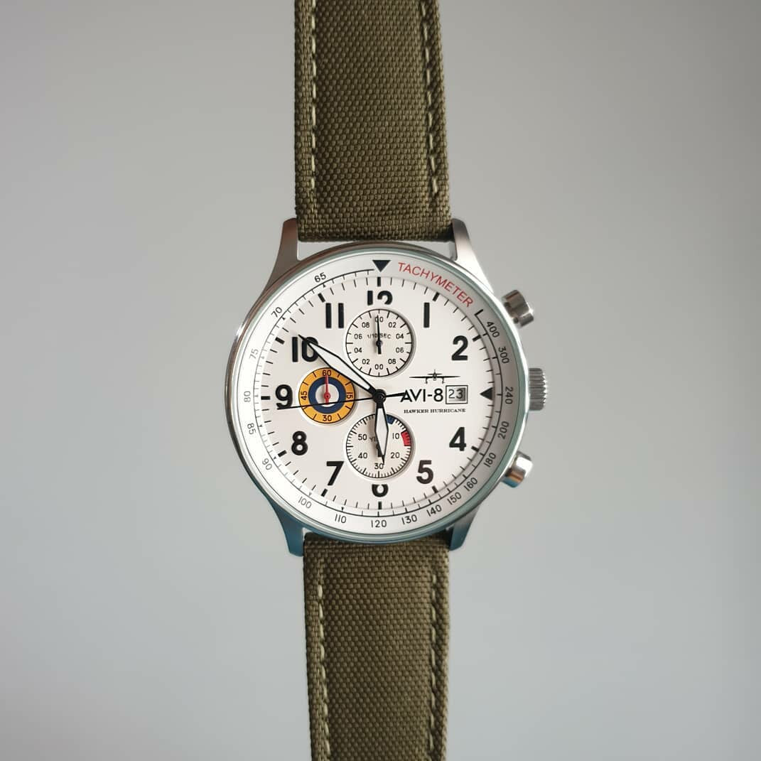 Canvas Watch Strap in Olive (18mm) - Nomad Watch Works Malaysia