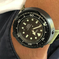 Two Piece Heavy Duty Zulu Strap in Olive with Silver Buckle (20mm) - Nomad Watch Works Malaysia