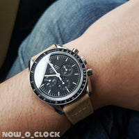 Quick Release Canvas Watch Strap in Khaki with Brushed Silver Buckle (20mm) - Nomad Watch Works Malaysia