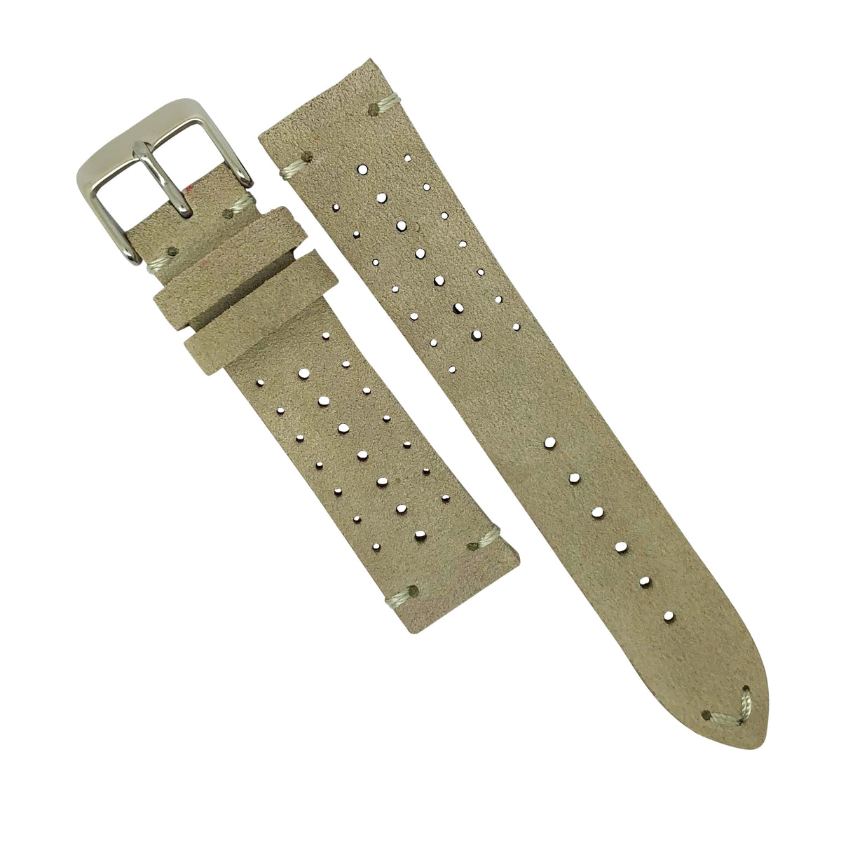 Premium Rally Suede Leather Watch Strap in Taupe (20mm) - Nomad Watch Works Malaysia