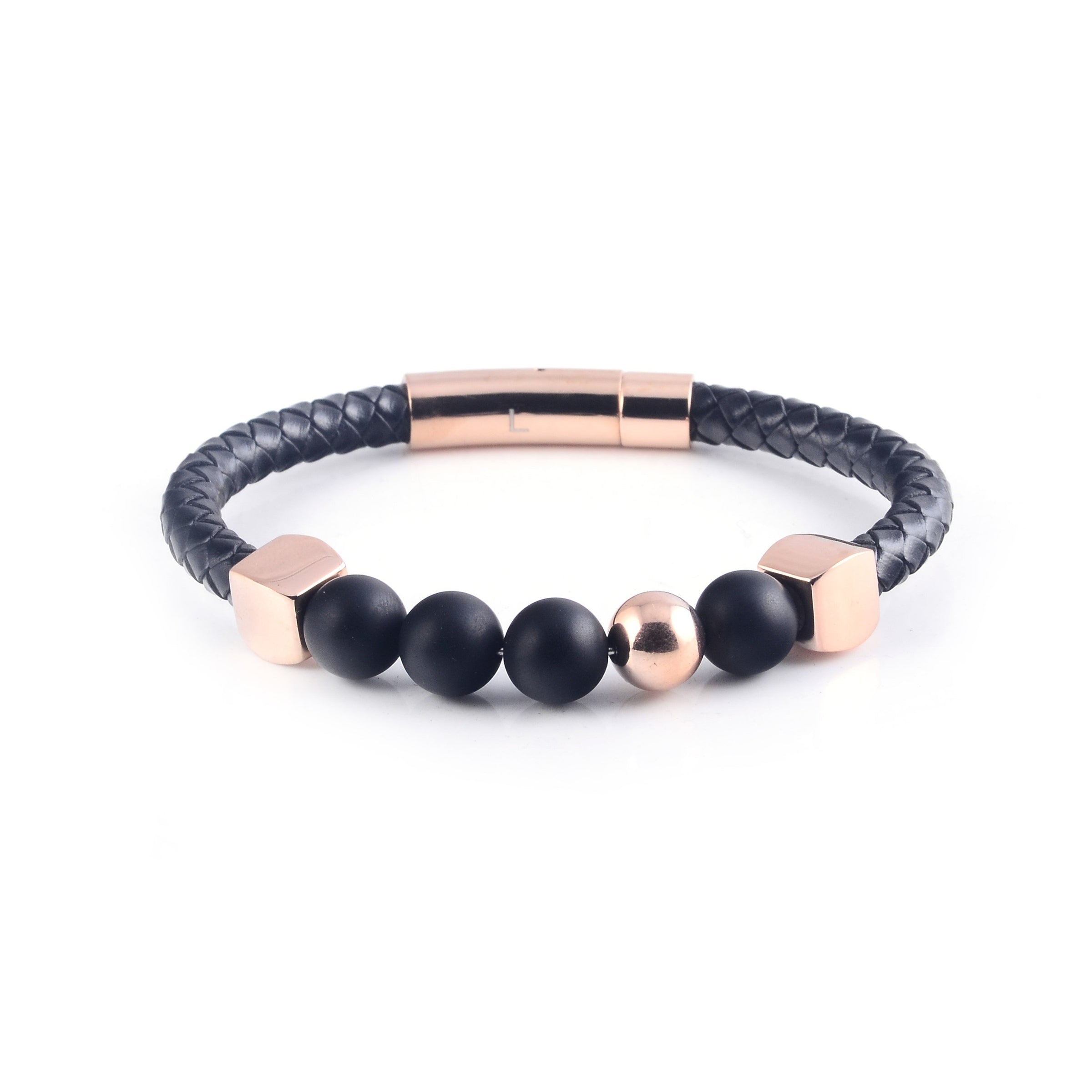 Lava Leather Bracelet in Rose Gold (Size S) - Nomad Watch Works Malaysia