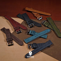 Emery Signature Pueblo Leather Strap in Olive (18mm) - Nomad Watch Works Malaysia