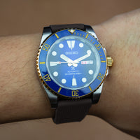 Silicone Rubber Strap w/ Butterfly Clasp in Black (18mm) - Nomad Watch Works MY