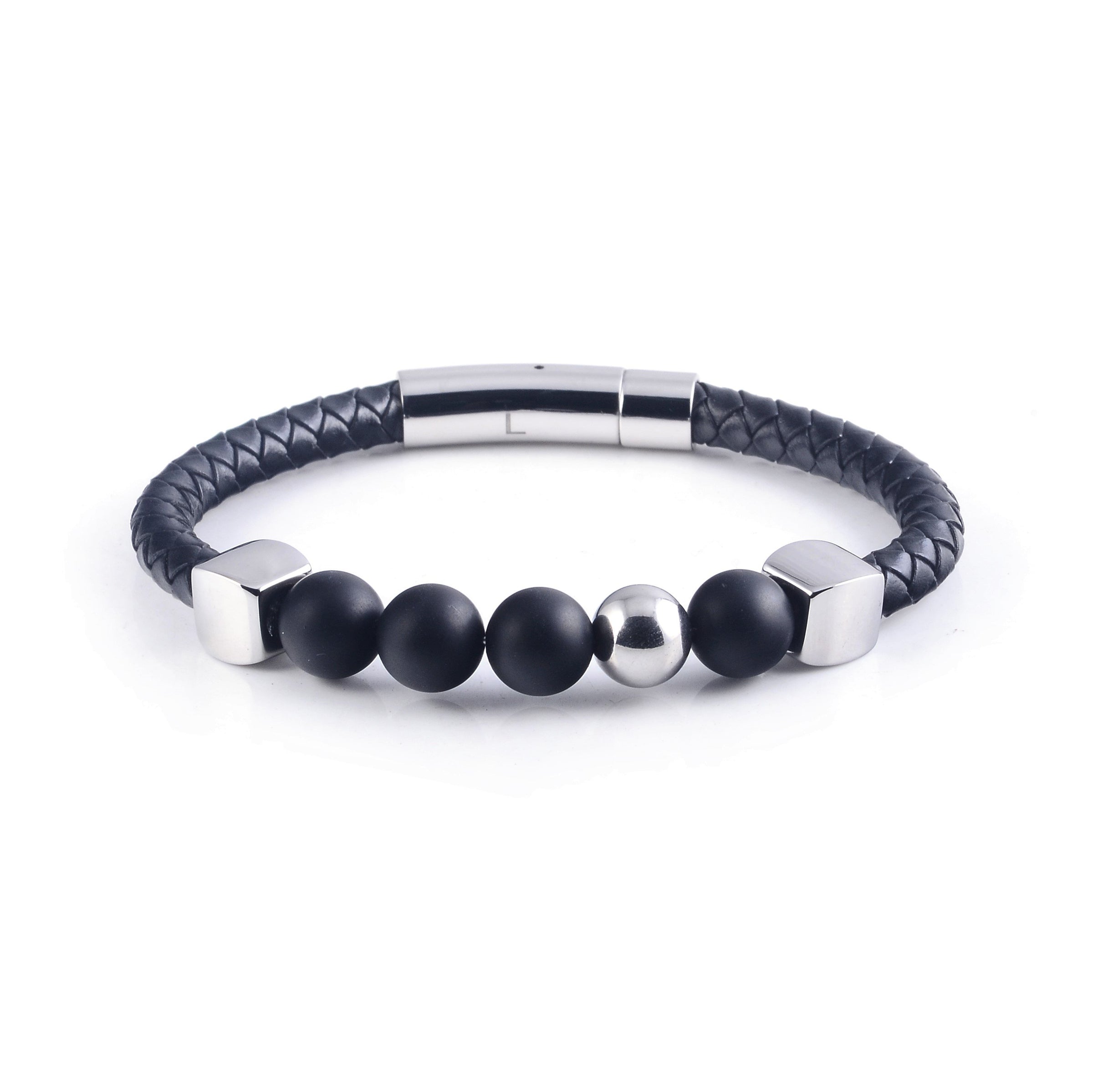 Lava Leather Bracelet in Silver (Size S) - Nomad Watch Works Malaysia