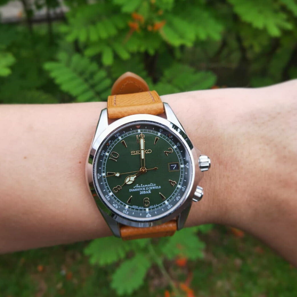Emery Dress Epsom Leather Strap in Tan (20mm) - Nomad Watch Works Malaysia