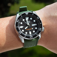 Tropic FKM Rubber Strap in Green (20mm) - Nomad Watch Works Malaysia
