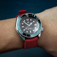 Tropic FKM Rubber Strap in Red (20mm) - Nomad Watch Works Malaysia