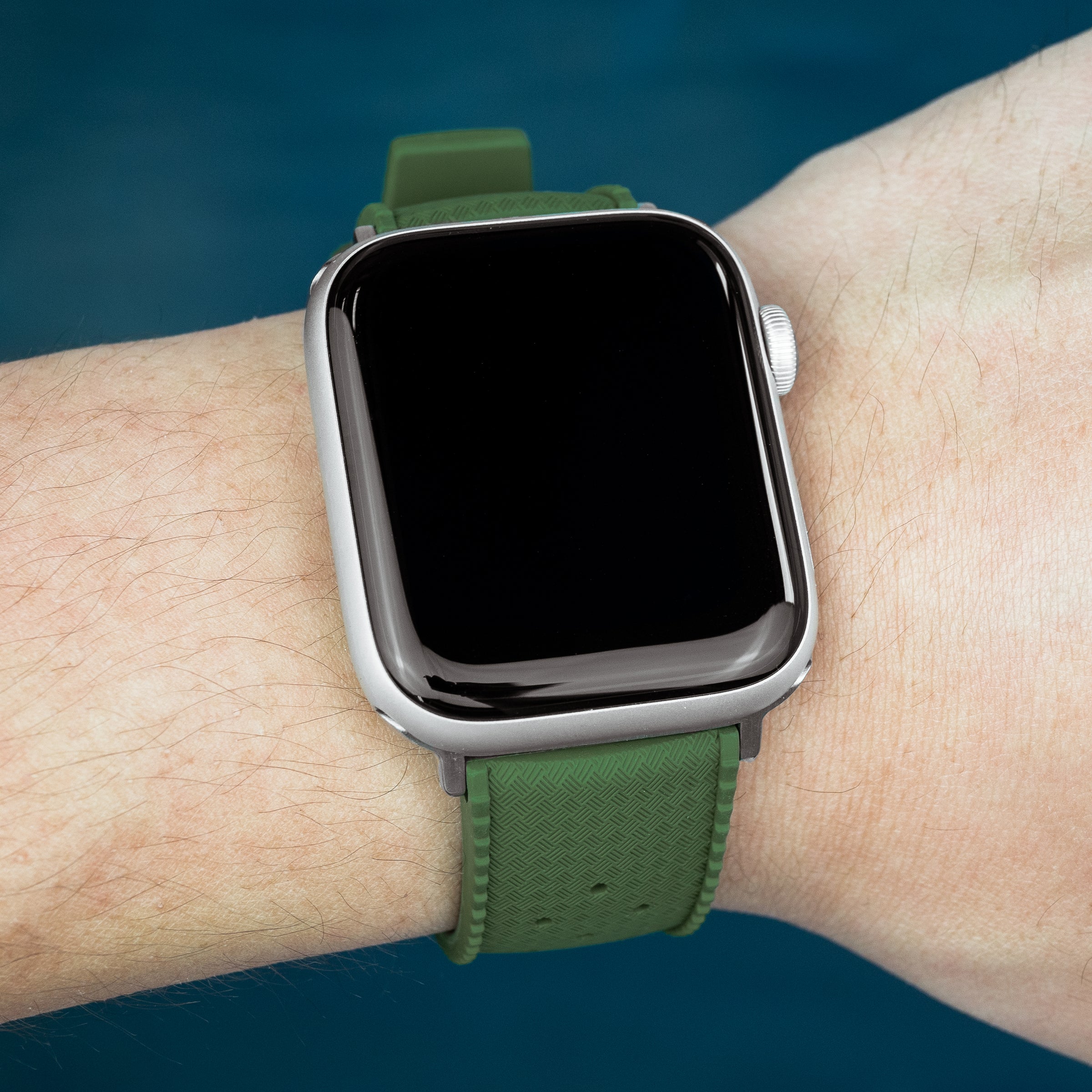 Apple Watch Tropic FKM Rubber Strap in Green (38 & 40mm) - Nomad Watch Works MY