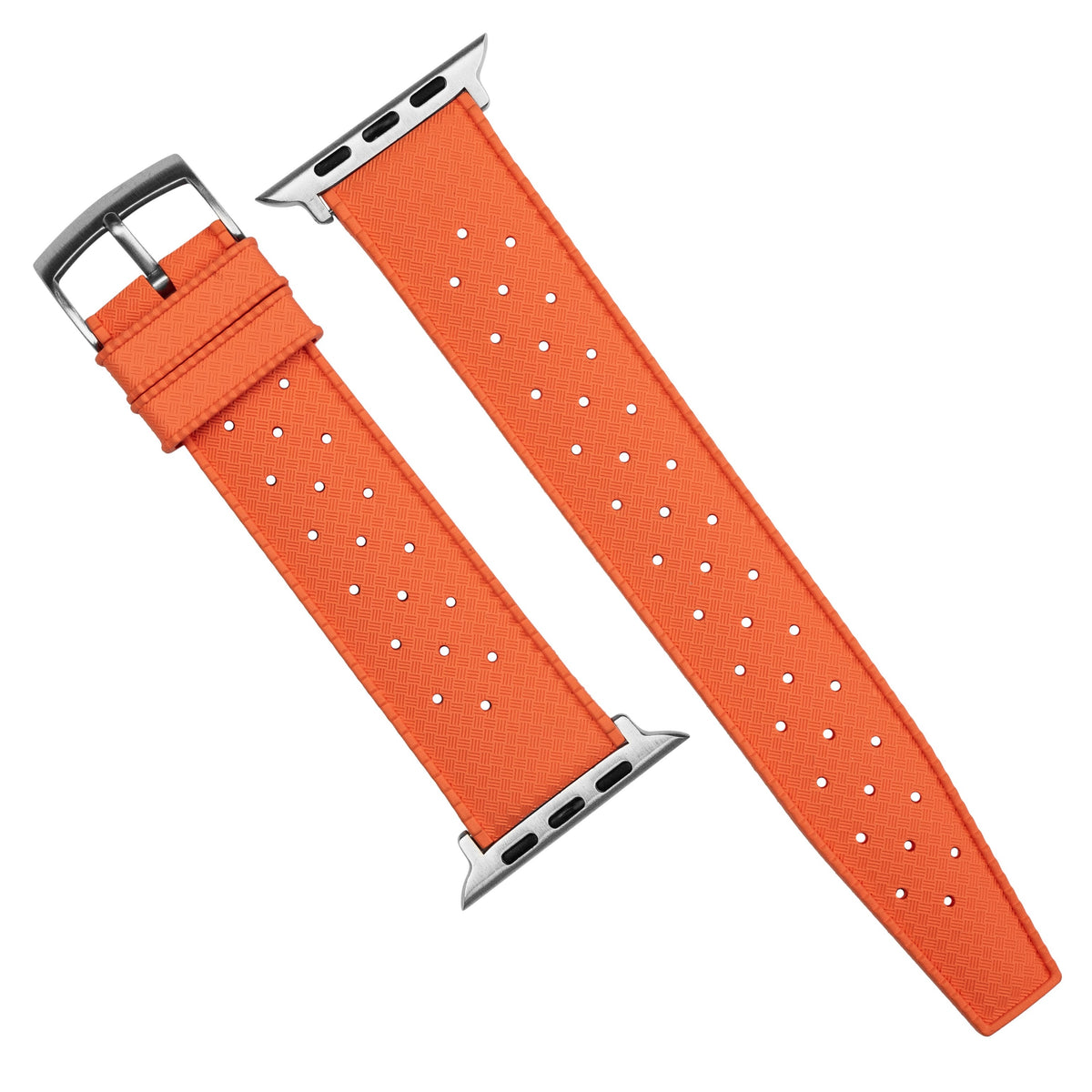 Apple Watch Tropic FKM Rubber Strap in Orange (38 & 40mm) - Nomad Watch Works MY
