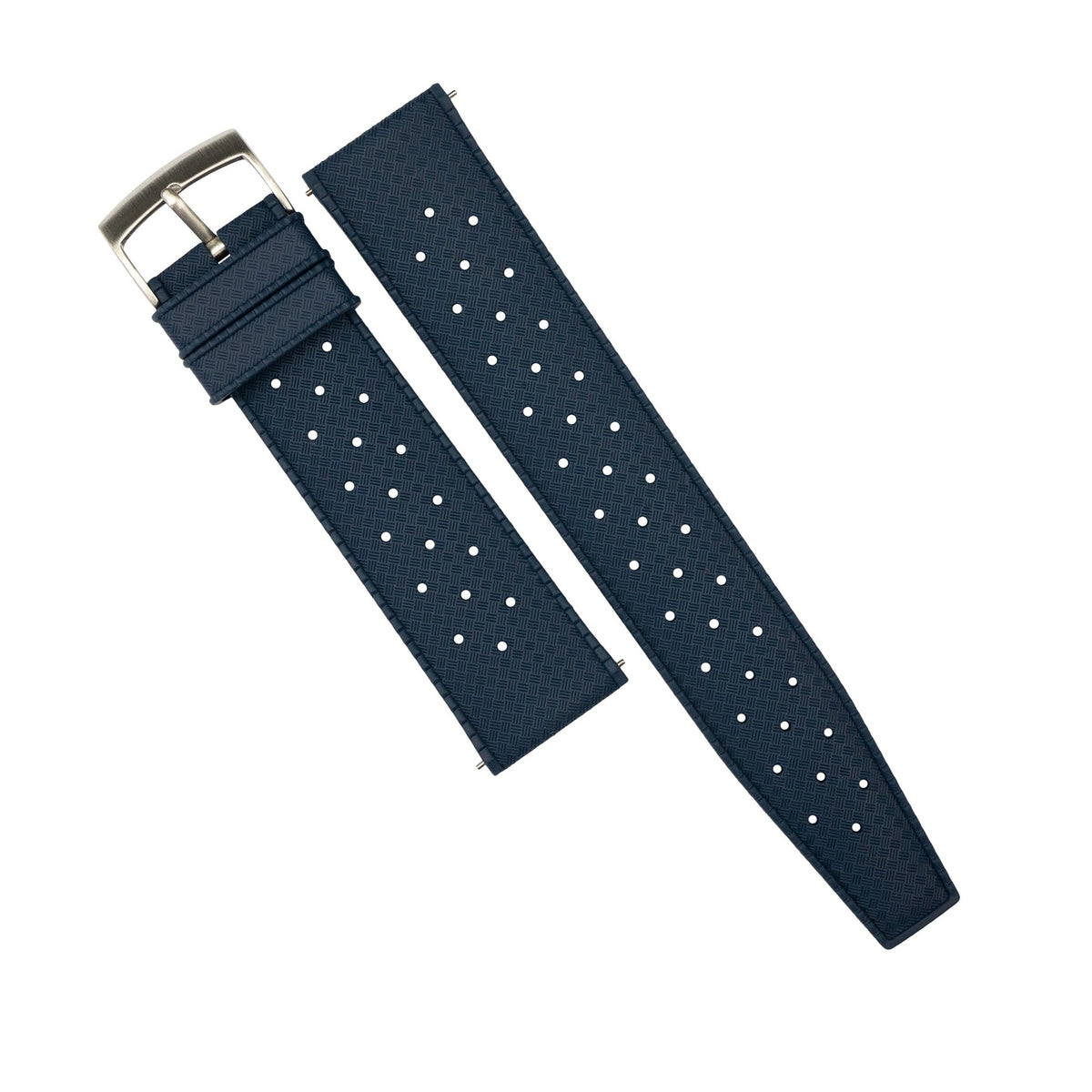 Tropic FKM Rubber Strap in Navy (20mm) - Nomad Watch Works Malaysia